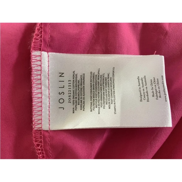 Joslin pink top buttons size 10 - Picture 6 of 6